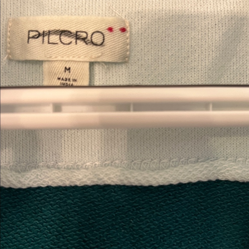 Pilcro NWOT Teal and pale blue Knit PULL OVER - Picture 4 of 11